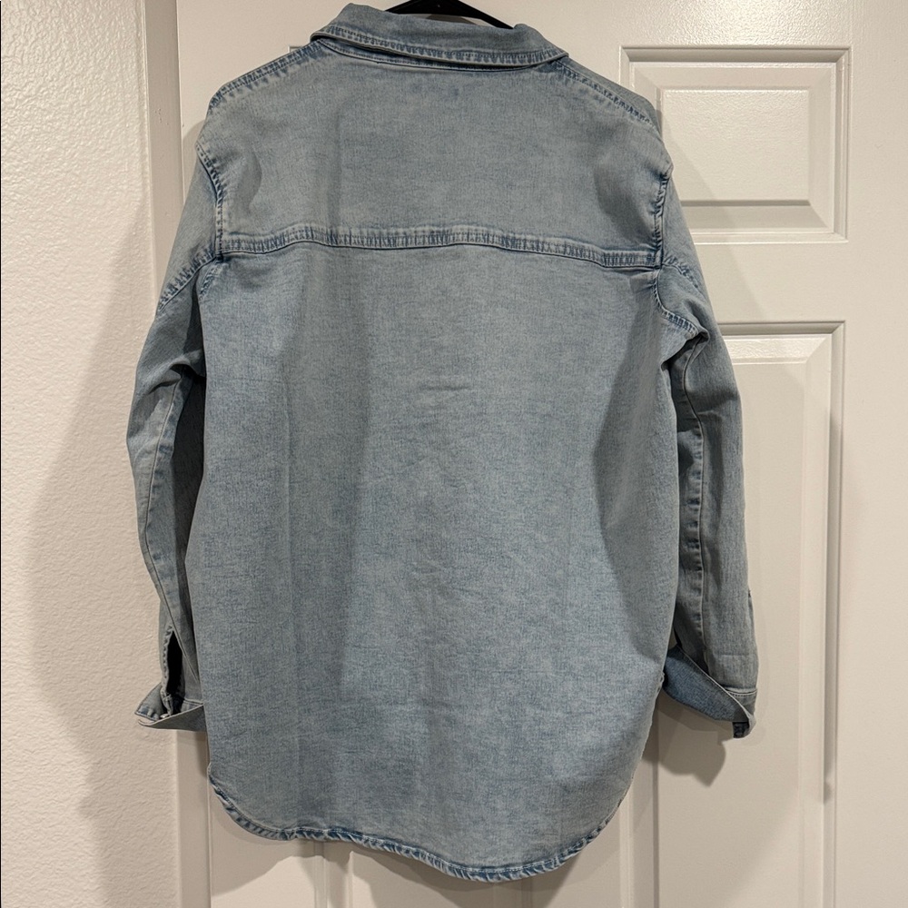 True Religion Light Blue Denim Shirt - Picture 7 of 9